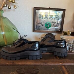 Free People Black Chunky Platform 👞